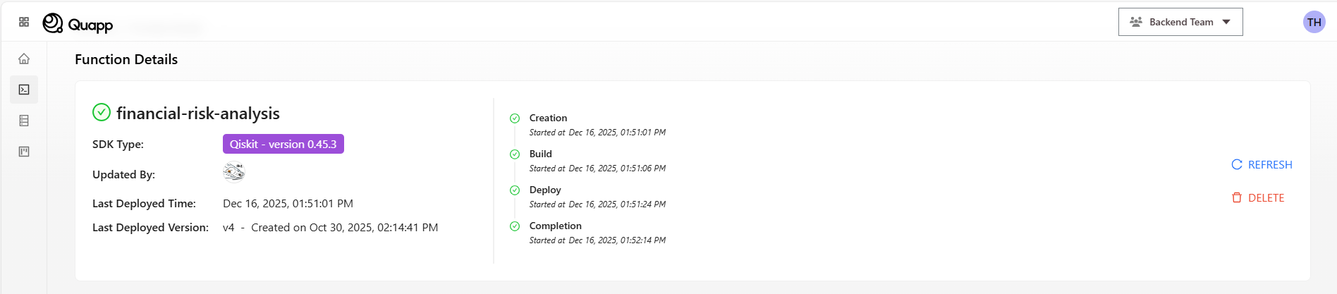 Build and Deploy Function Process