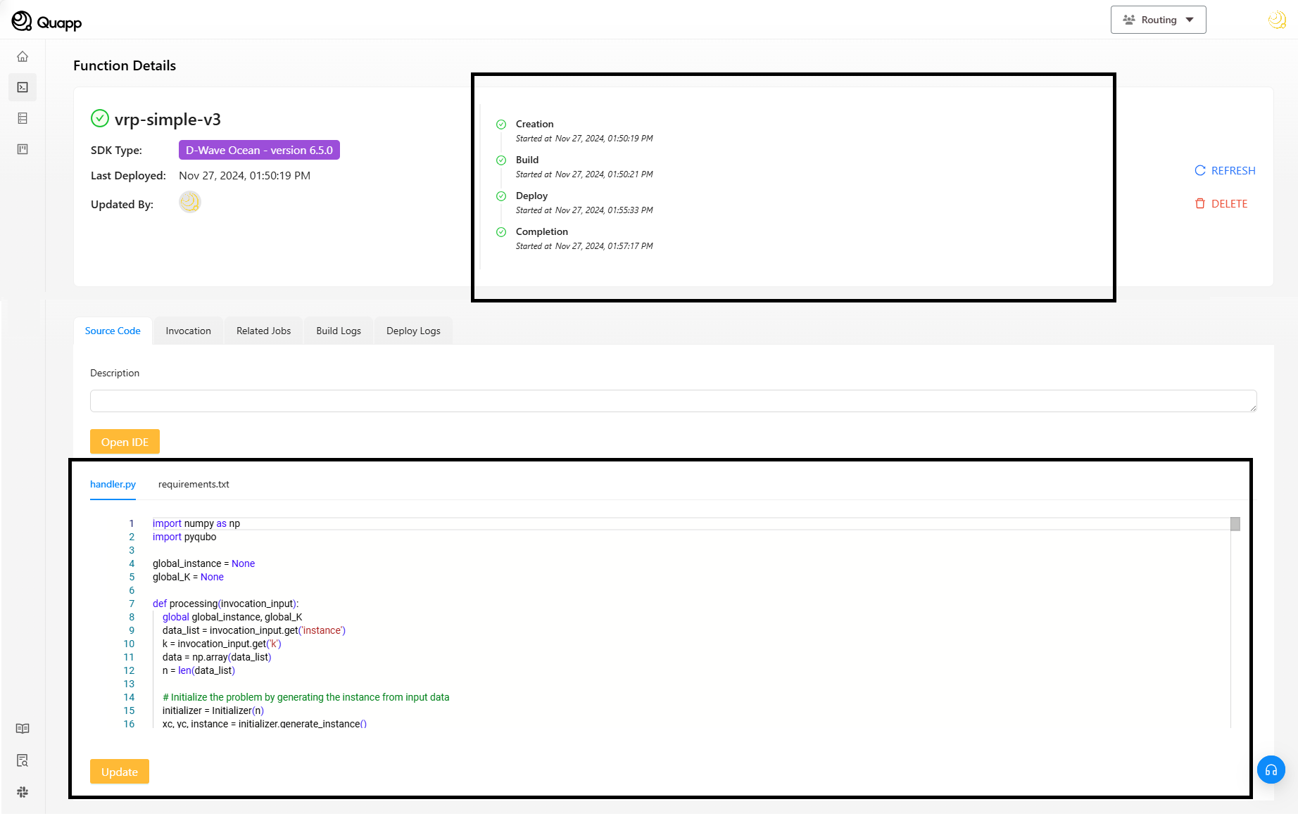 Function details