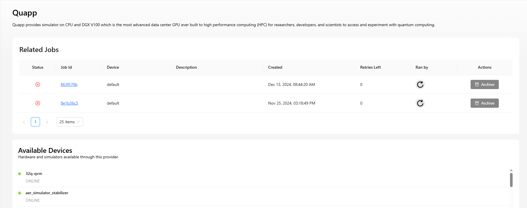 Provider details