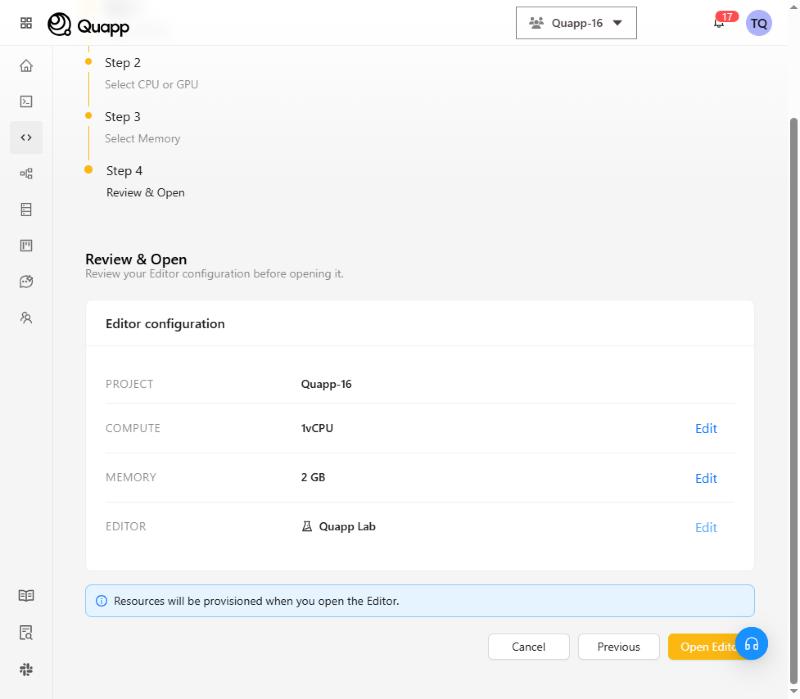 Step 4: Review and Open